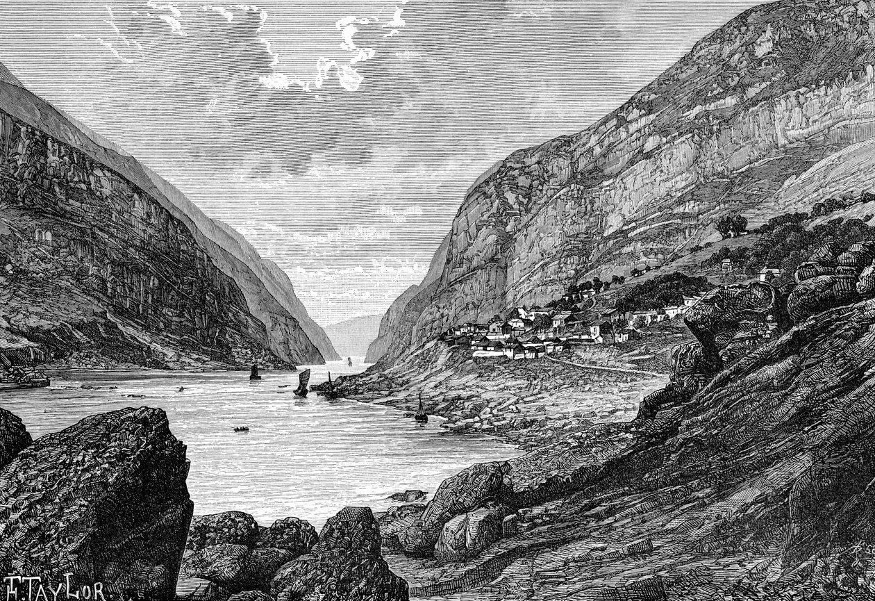 Yang-Tze-Kiang-Mitan Gorge、c1890 作： 不明
