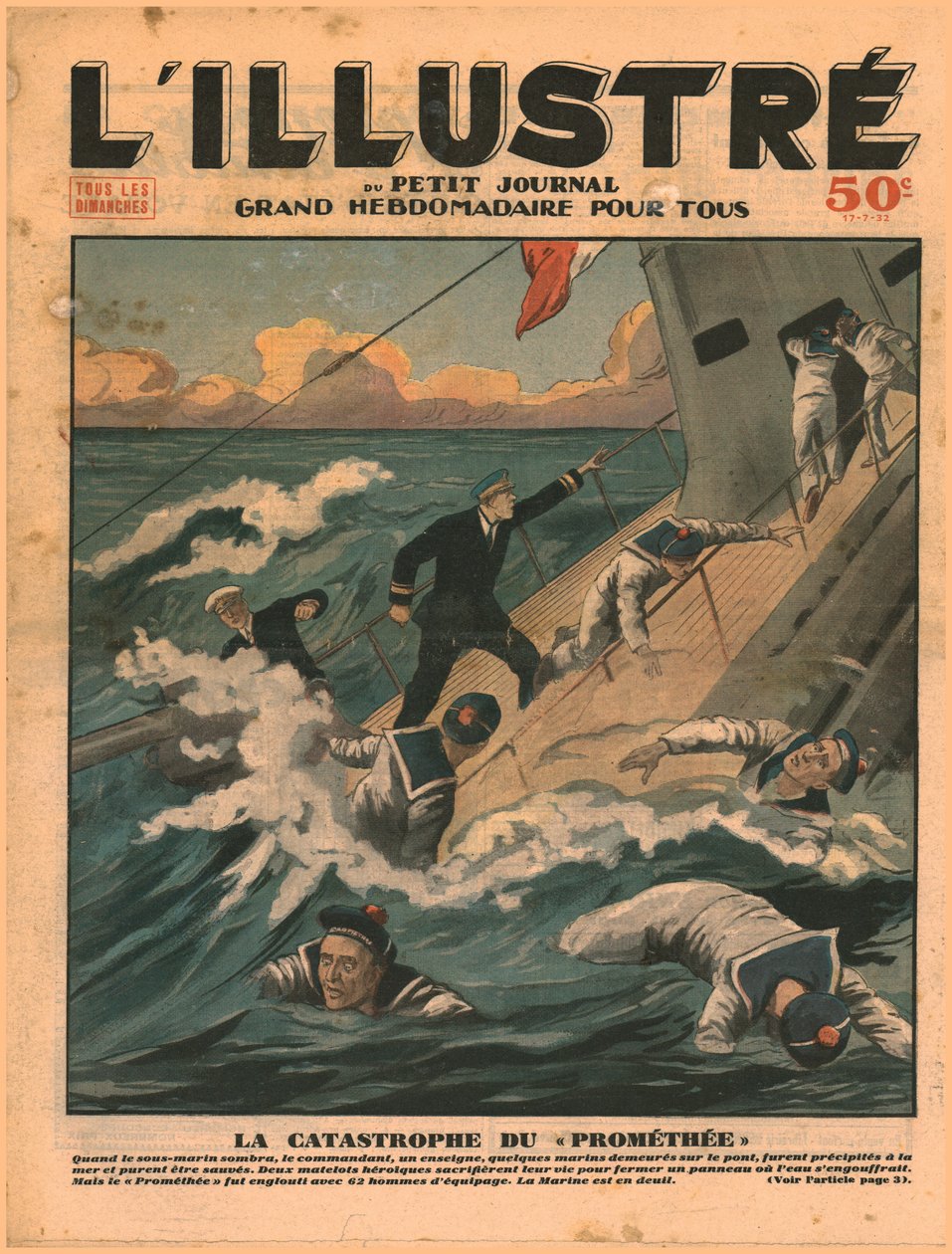 プロメテの災害、1932年。 作： 不明