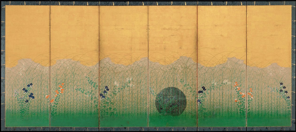 武蔵の平野、1760年頃 作： 不明