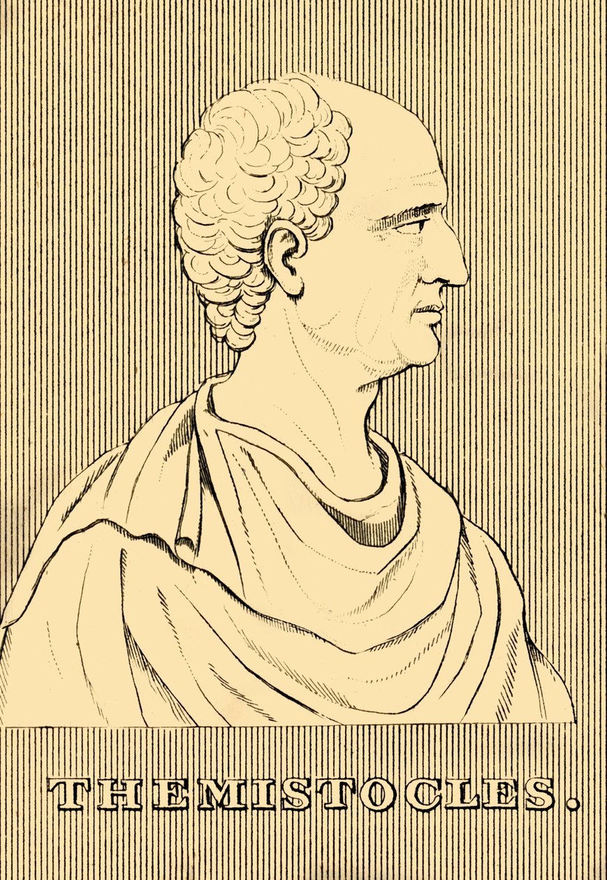 Themistocles、c 524-459 BC、1830。 作： 不明
