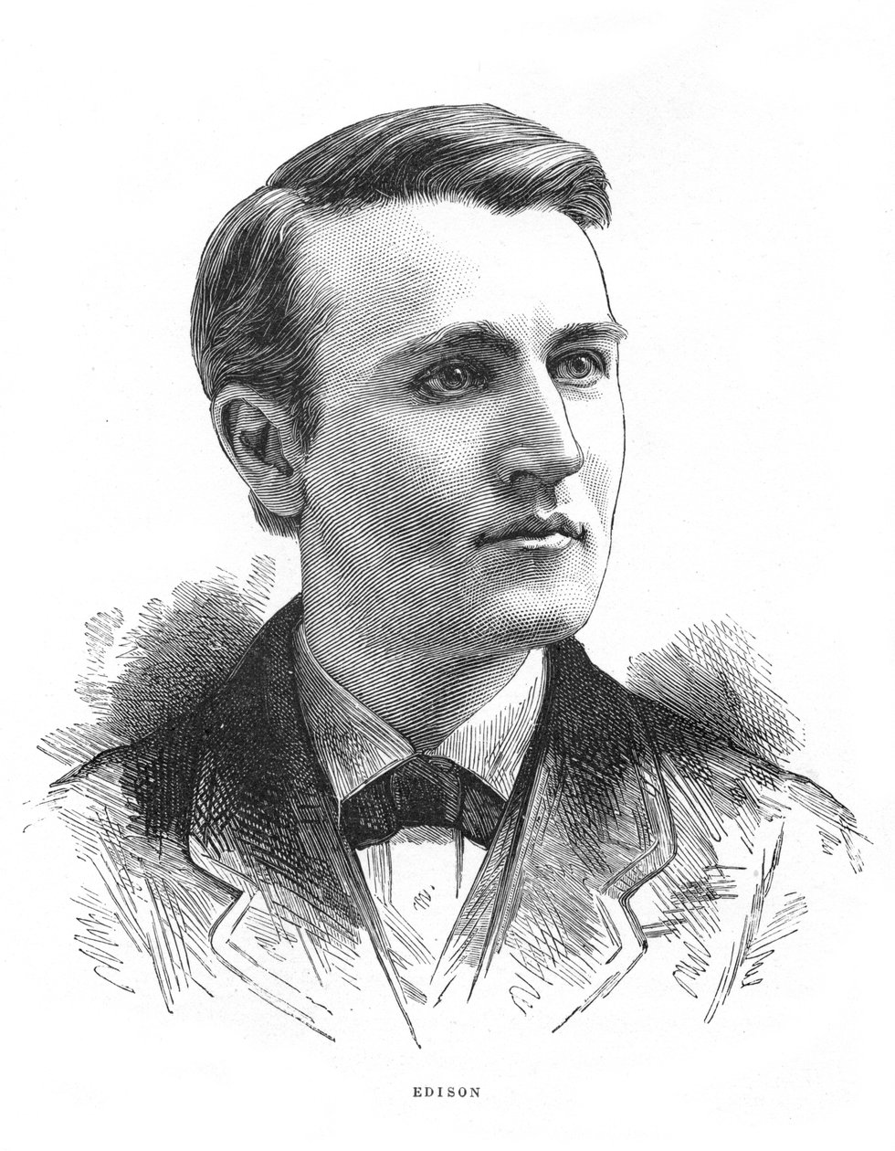 Thomas Alva Edison、アメリカの発明家、c1879 作： 不明