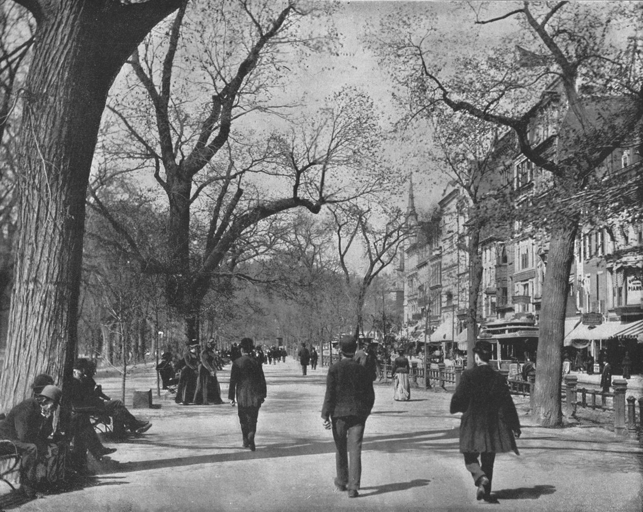 Tremont Street and The Common、ボストン、米国、c1900。 作： 不明