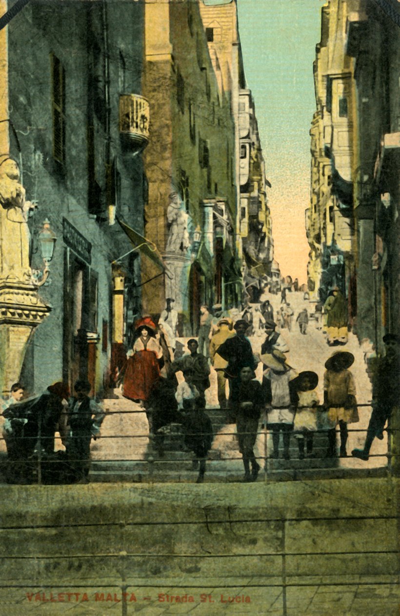バレッタ、マルタ-セントルシア、c1918-c1939。 作： 不明