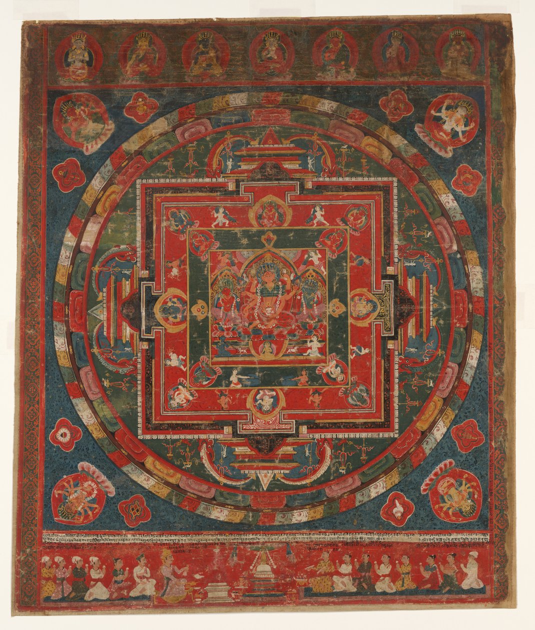 Vasudhara Mandala、1777 Samvat 897 の日付。 作： 不明