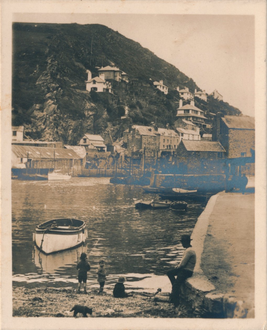 港からの眺め-Polperro、1927 作： 不明