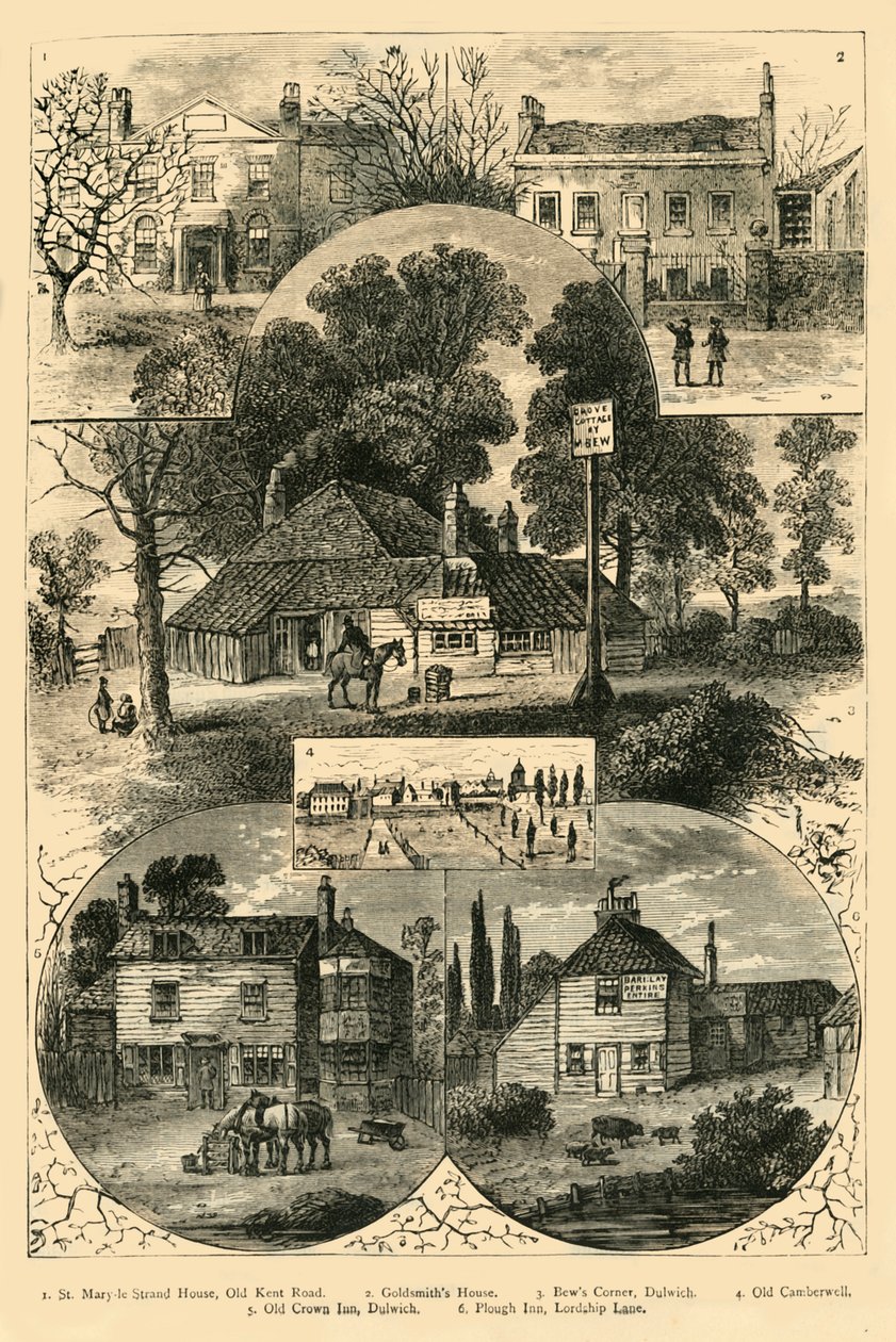 キャンバーウェルとダリッチの景色、c1878。 作： 不明