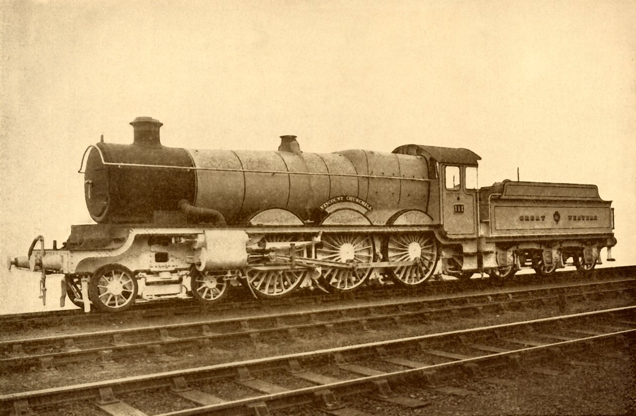 子爵チャーチル4-6-0、1930。 作： 不明