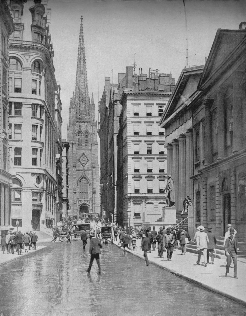 ウォールストリート、ニューヨーク、c1897。 作： 不明