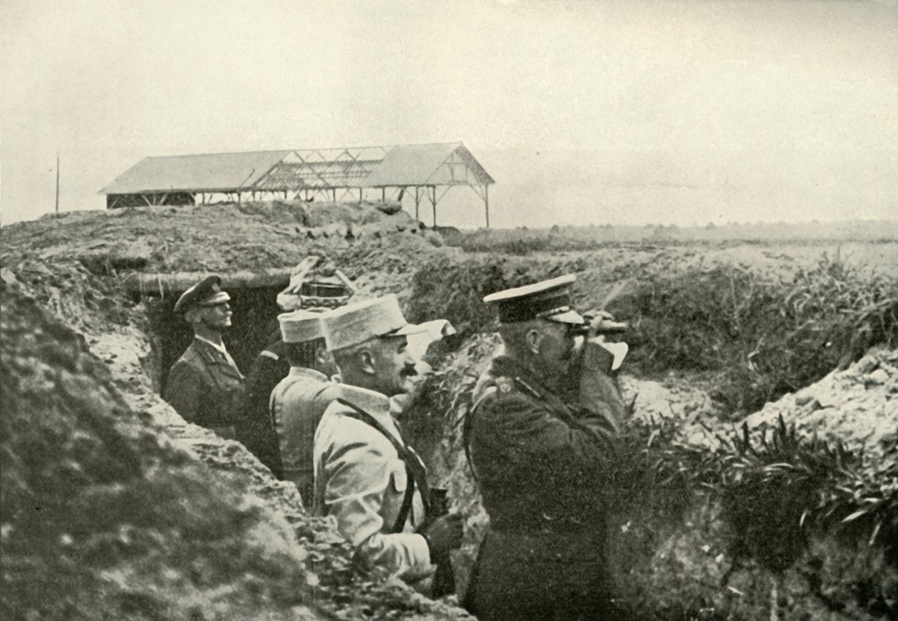 フランスでの戦いの様子、1915年、1919年。 作： 不明