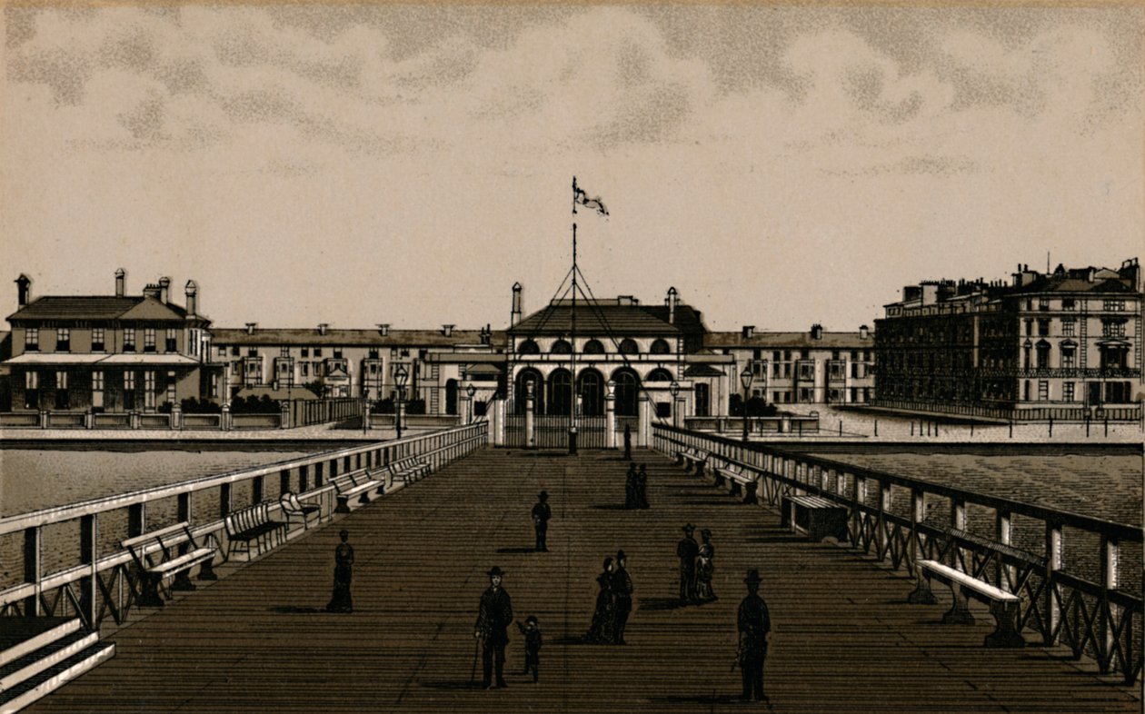 ウェリントン桟橋、c1880。 作： 不明