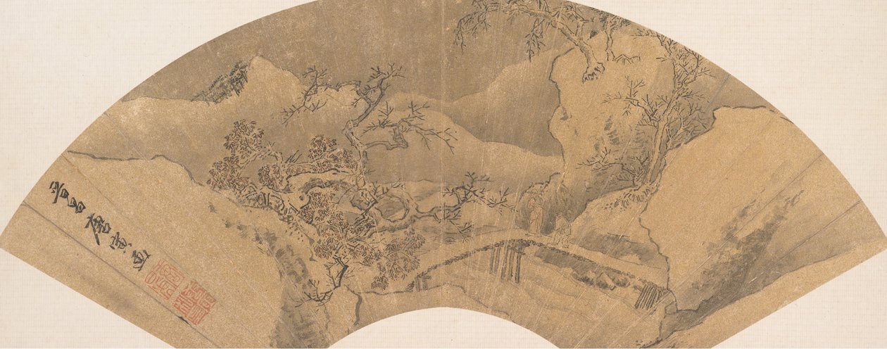 冬の風景。 作： 不明