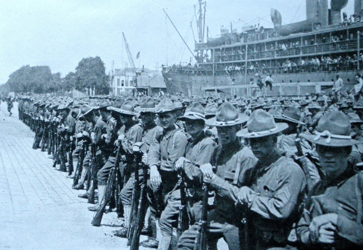 1917年にフランスに上陸した米軍 作： 不明不明