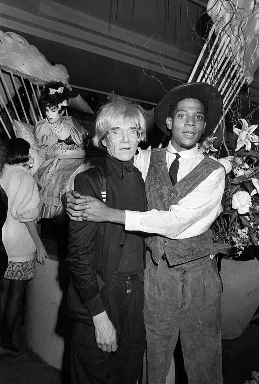 Jean-Michel Basquiat and Andy Warhol、エリア、ニューヨーク、1984 作： 不明不明