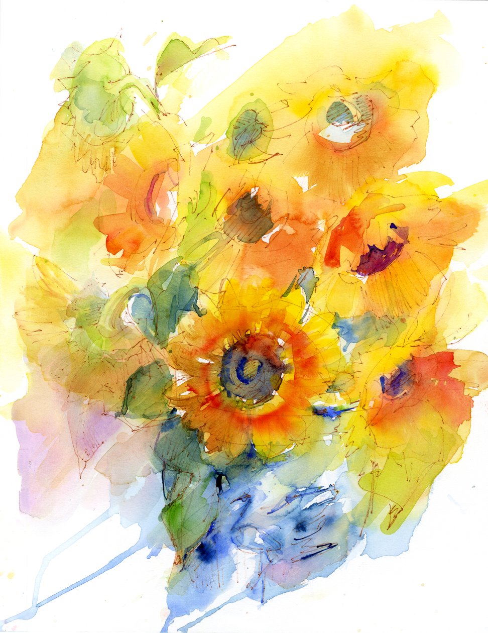 花瓶のひまわり、2016 作： 不明不明
