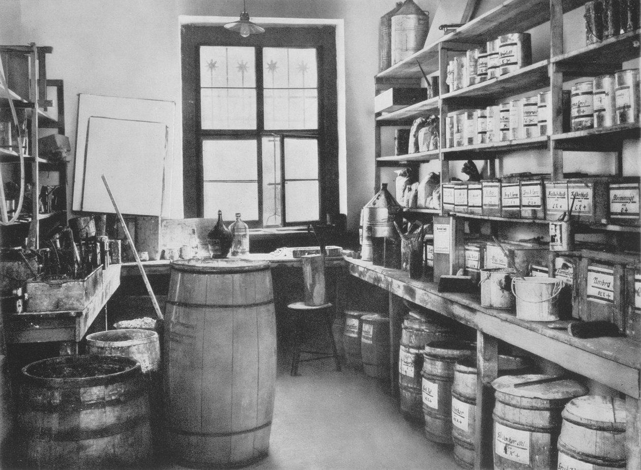 壁画スタジオの倉庫、バウハウスのワークショップ、ワイマール、1923 作： 不明不明