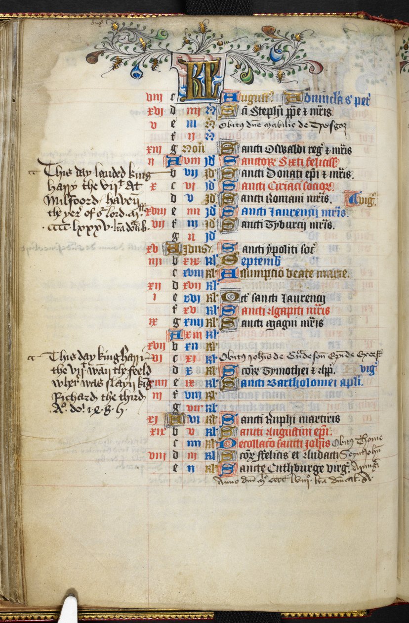 Book of Hours (「Beaufort/Beauchamp Hours」) 作： 無名の画家