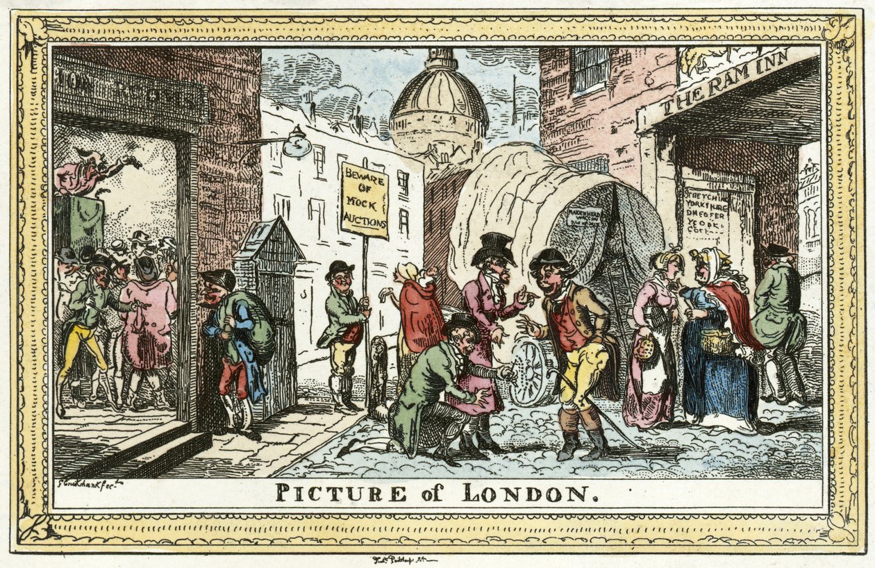 Cruikshank - ロンドンの写真 作： 無名の画家