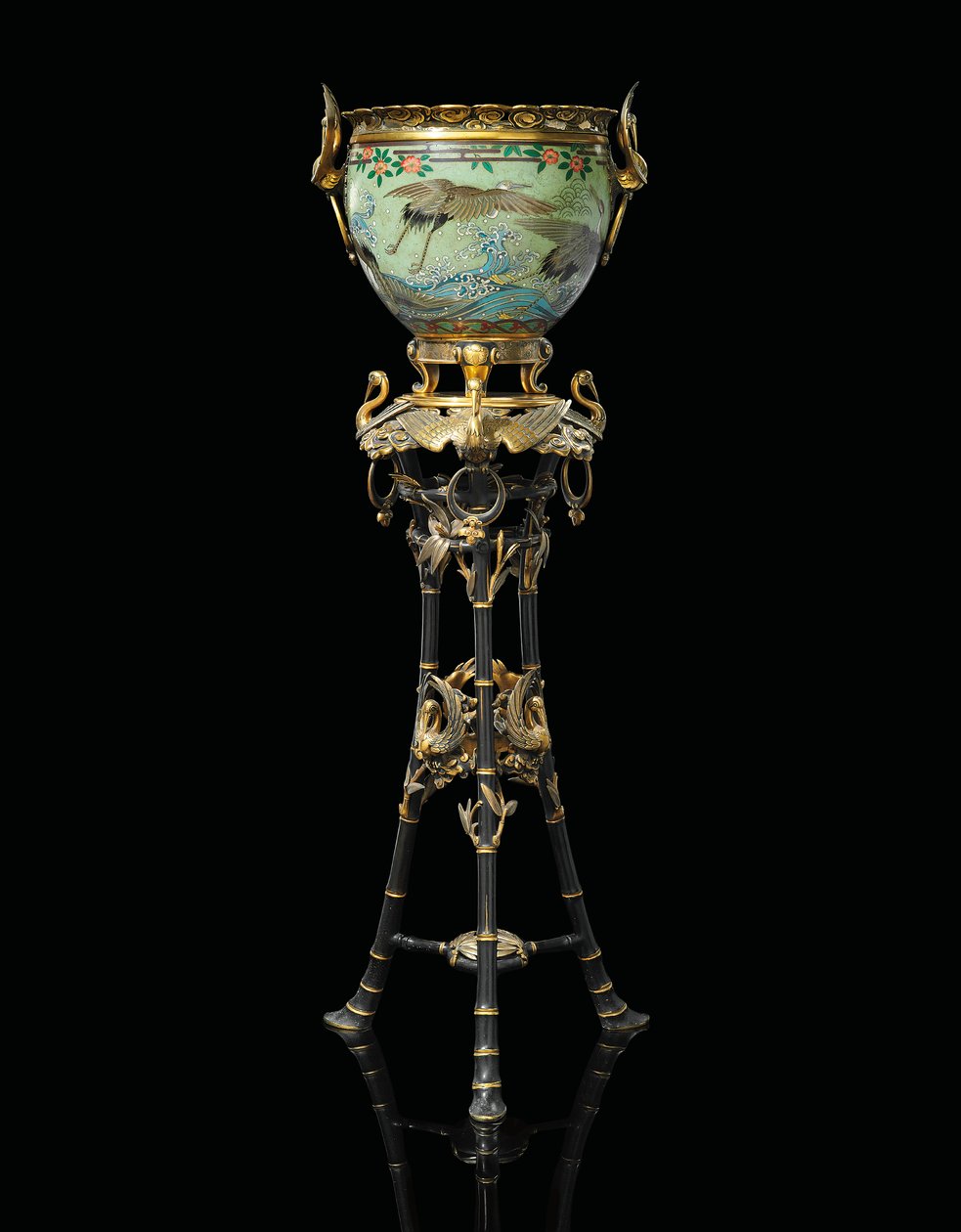 フランスの「ジャポニスム」ジャルディニエールオンスタンド、1874 作： 不明