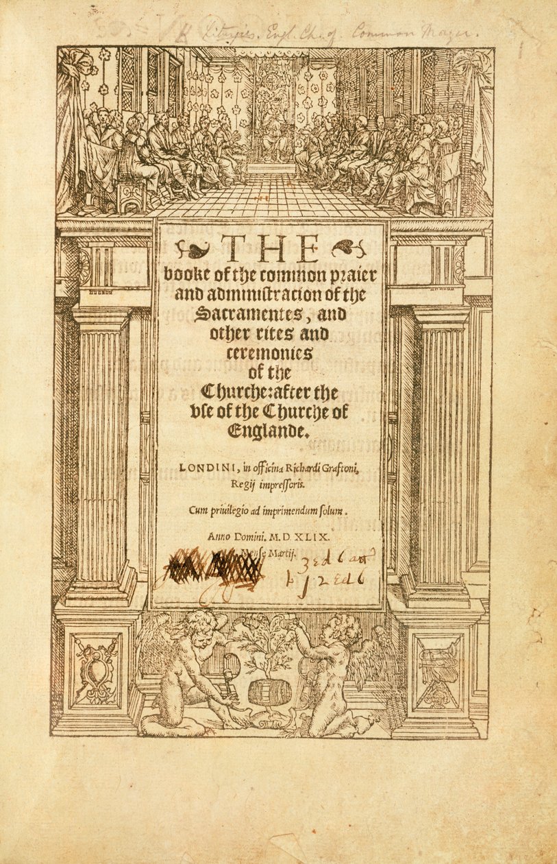The Book of Common Prayer」の正面図 作： 不明