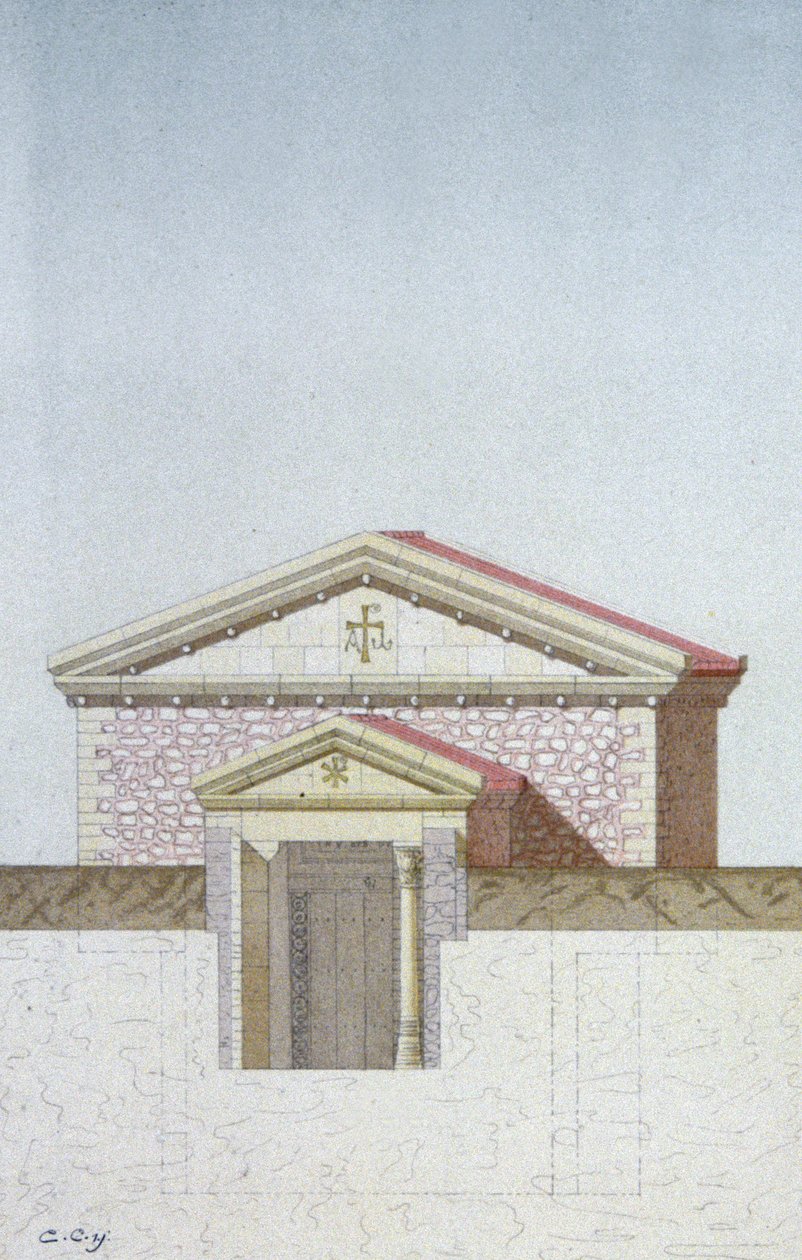 ポワチエのハイポジ殉教者像 1880年頃（リトグラフ） 作： 無名の画家