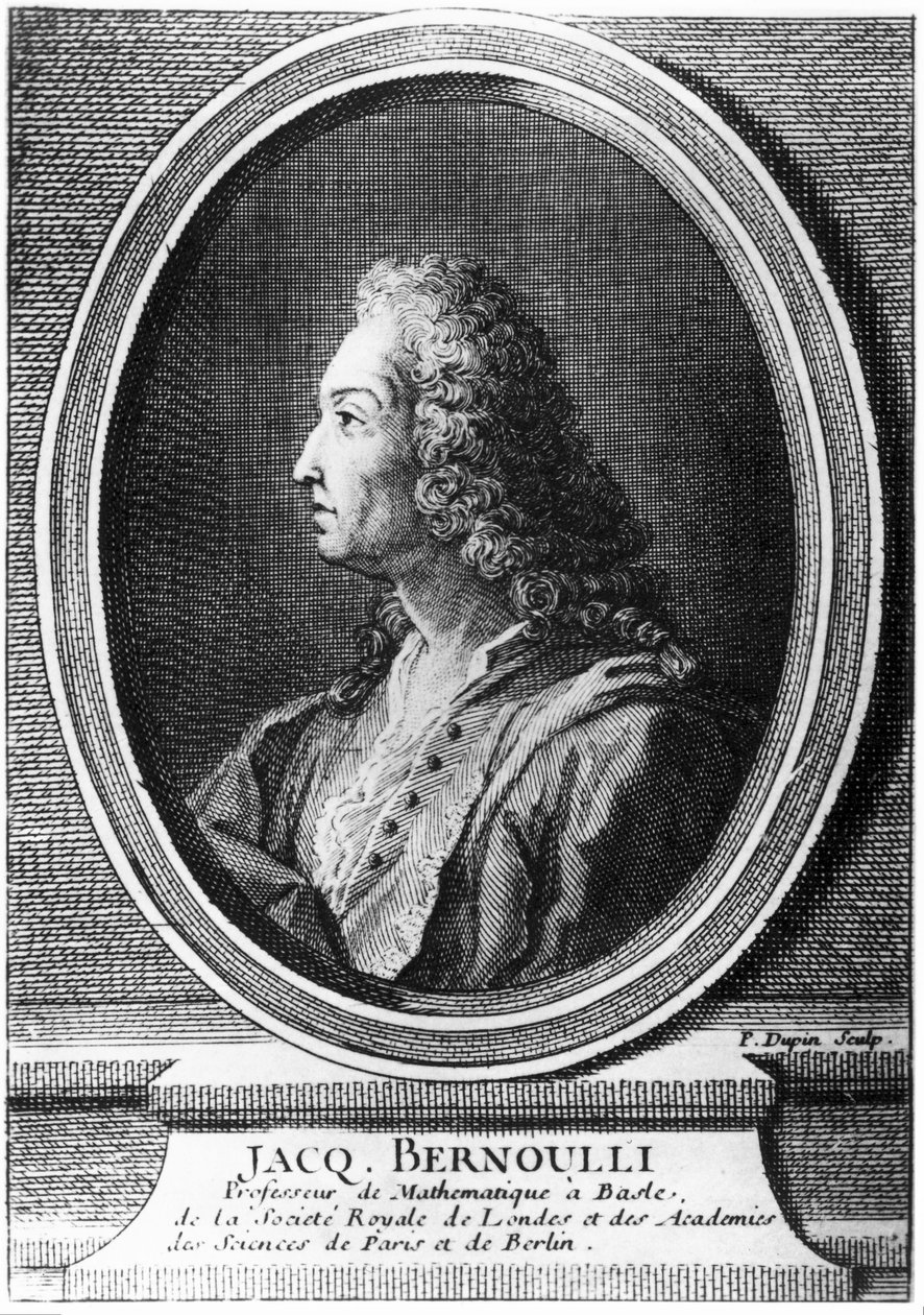 ジャック・ベルヌーイ、スイスの数学者、1700年頃 作： 不明
