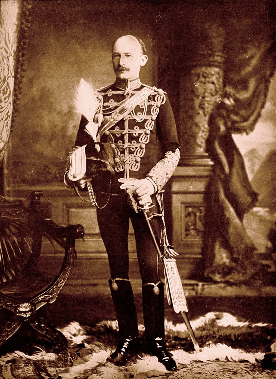 バーデン・パウエル中将、1900年頃の肖像画 作： 無名の画家