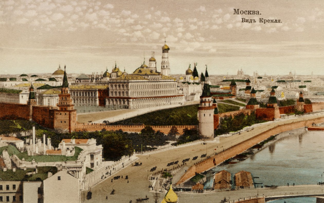 クレムリンからのモスクワの眺め（ロシア 作： 無名の画家