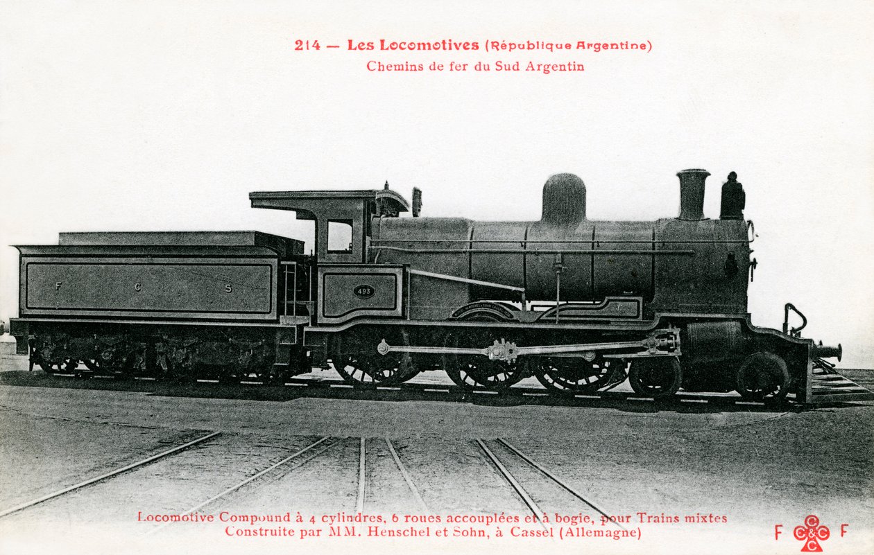 南アルゼンチン鉄道の車両 作： 無名の画家