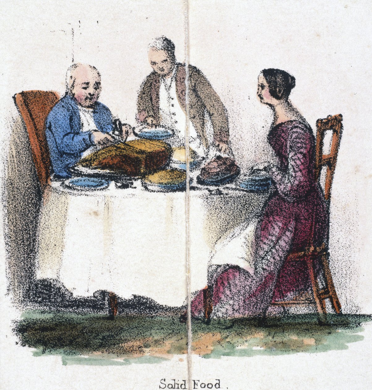 固形食品」、1845年頃 作： 無名の画家