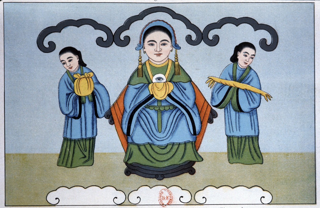 イェン・コアン＝プー・サー、中国の眼光の女神 作： 無名の画家