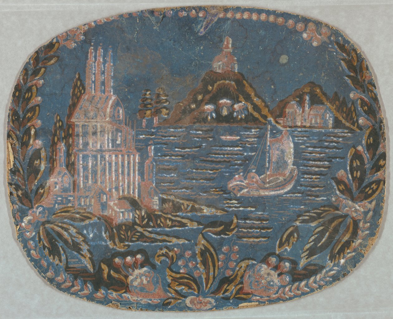 Bandbox Fragment（USA）、1830–60 作： 不明