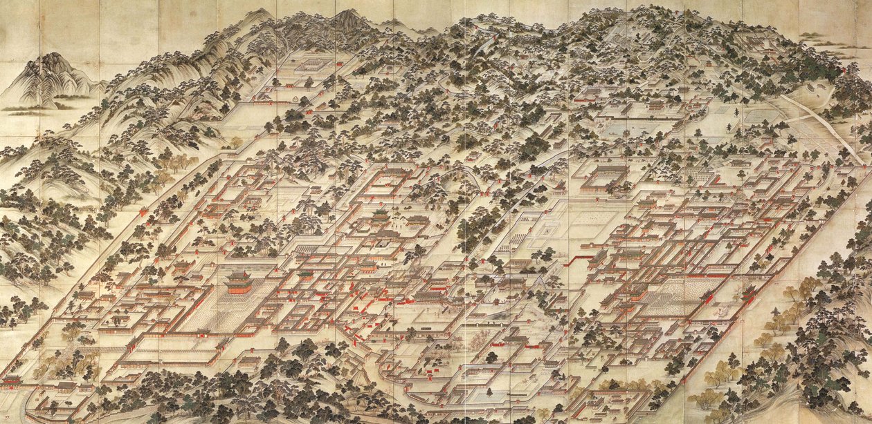 東宮殿の絵画 作： 不明