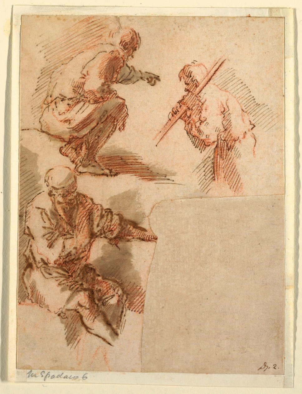 絵、3人の男性、1630〜1640 作： 不明