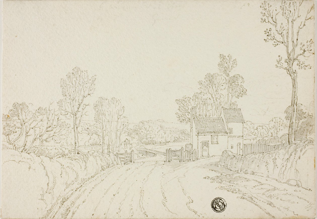 家の前を通る道 作： 不明
