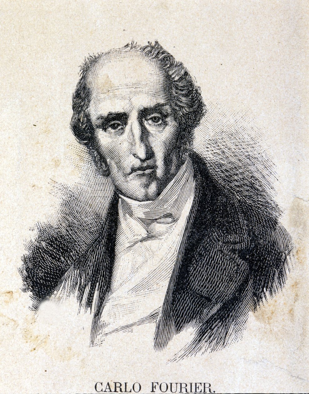 シャルル・フーリエ（1772-1837）：フランスの哲学者・経済学者。 作： 無名の画家