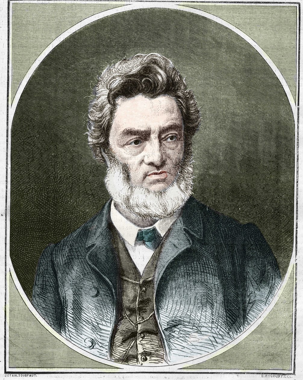 ジュール・ファーブル（1809-1880）、フランスの政治家・弁護士。 作： 無名の画家