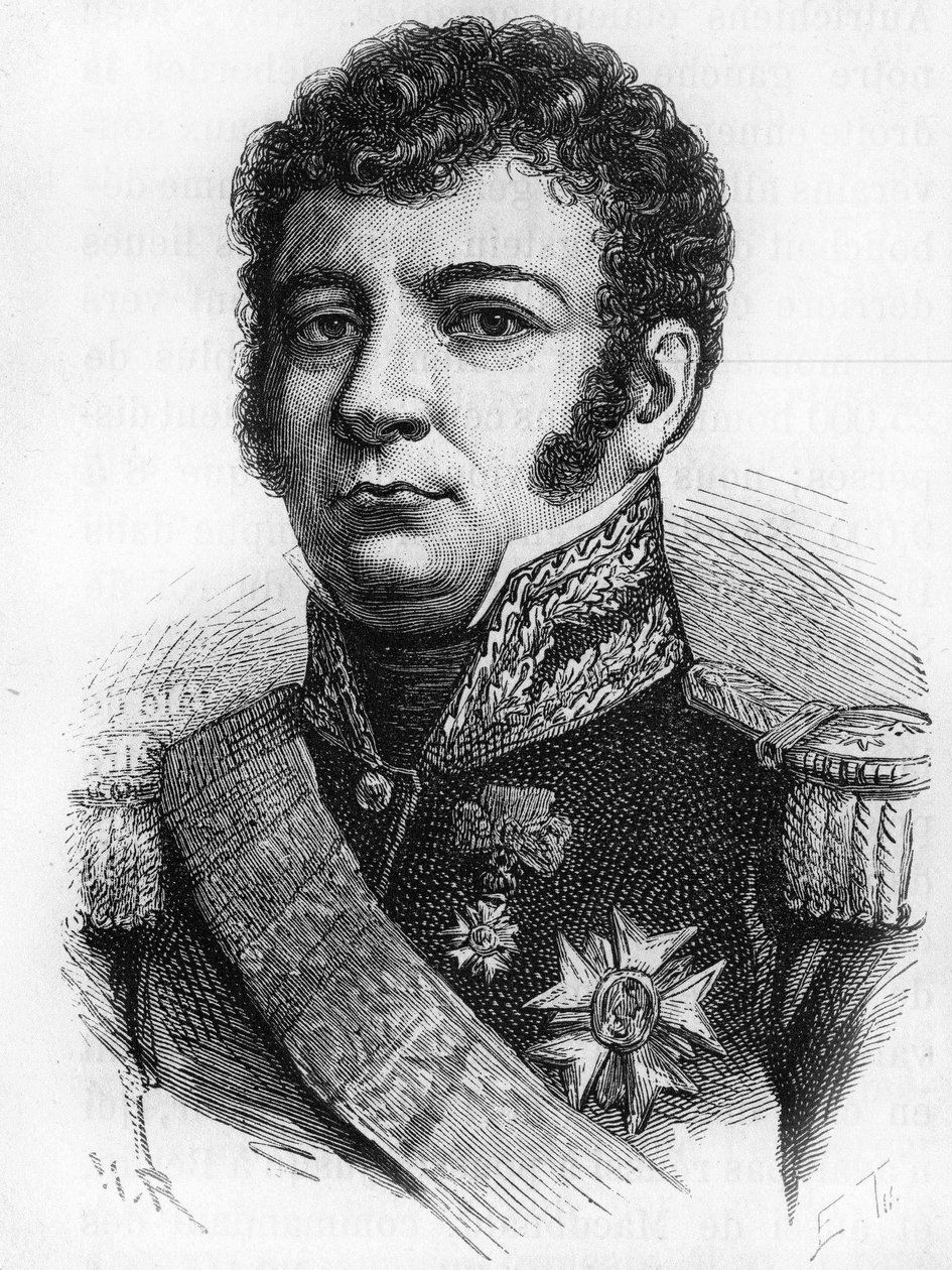 ドミニク＝ジョセフ・バンダム将軍（1770-1830）、アンズブール伯爵。 作： 無名の画家