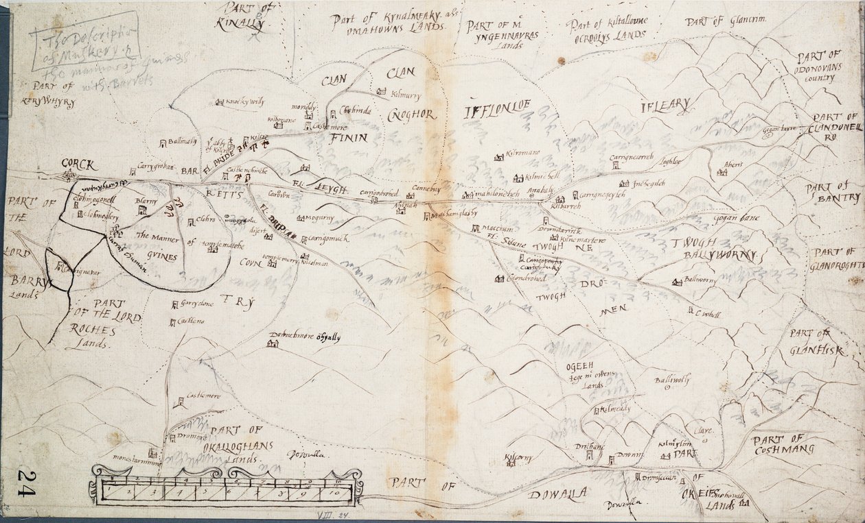 マスカリーの記述 1590年頃（紙、リネン） 作： 無名の画家