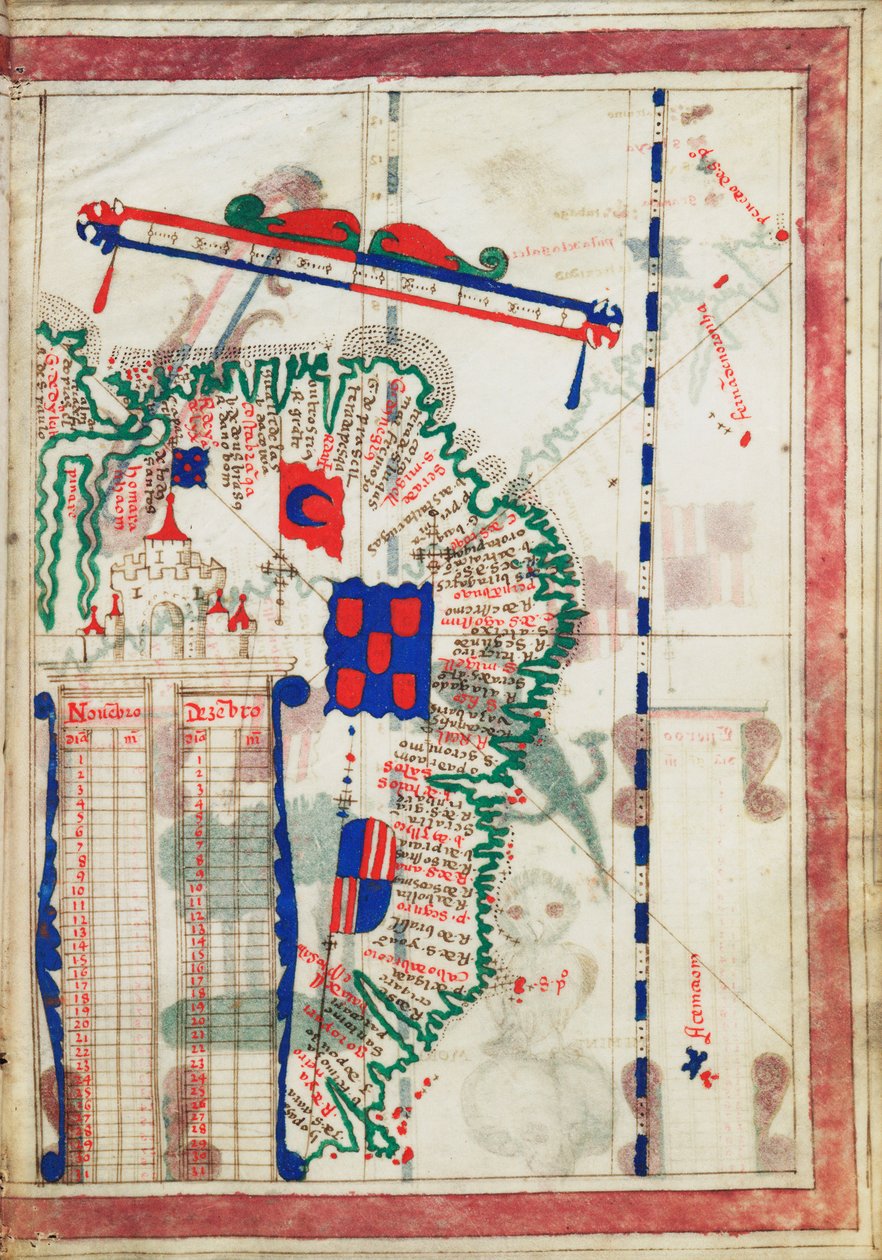 1550-60年頃（ヴェラムにインク） 作： 無名の画家