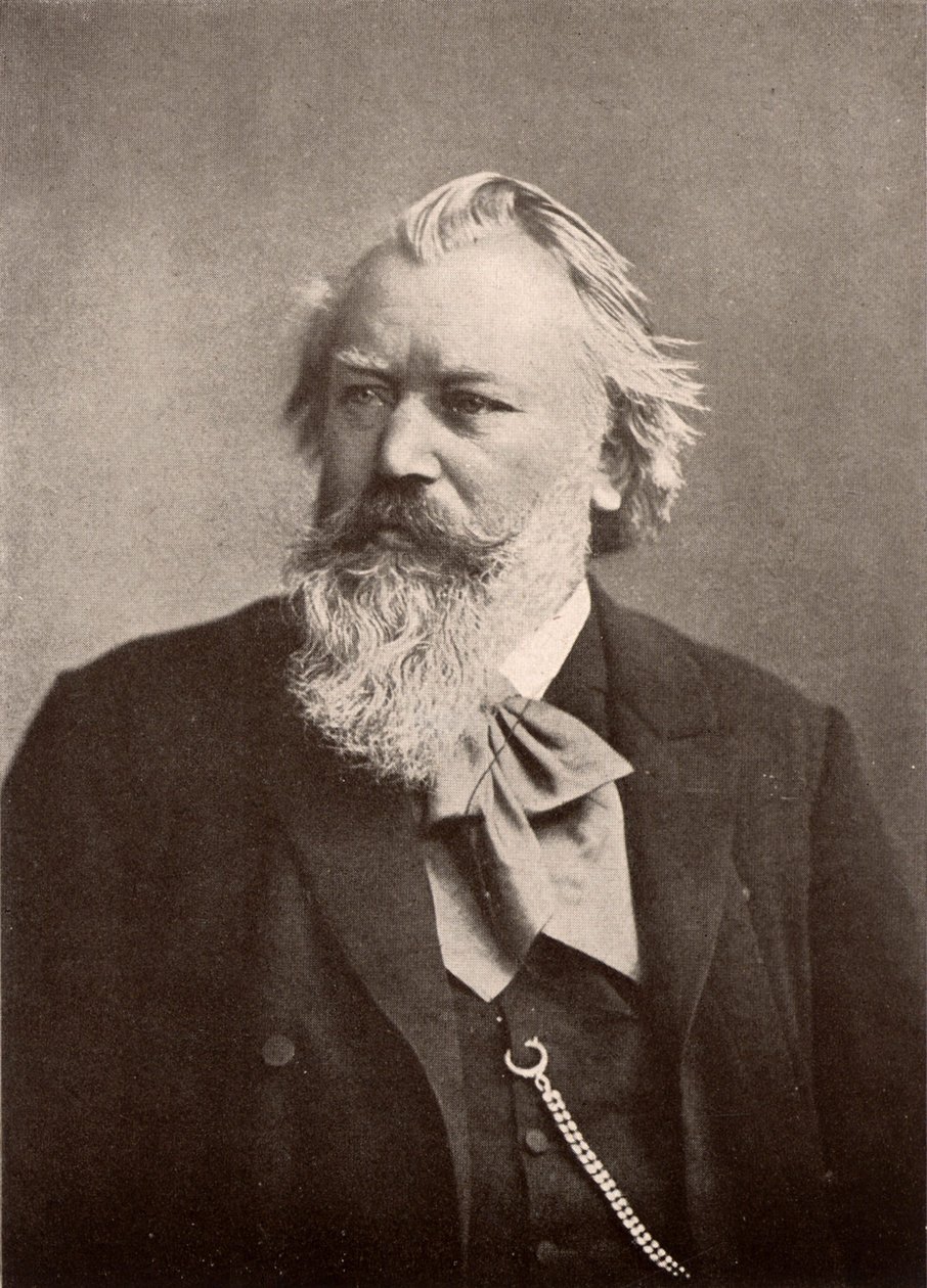 ヨハネス・ブラームス（1833-1897） 作： 未知の写真家
