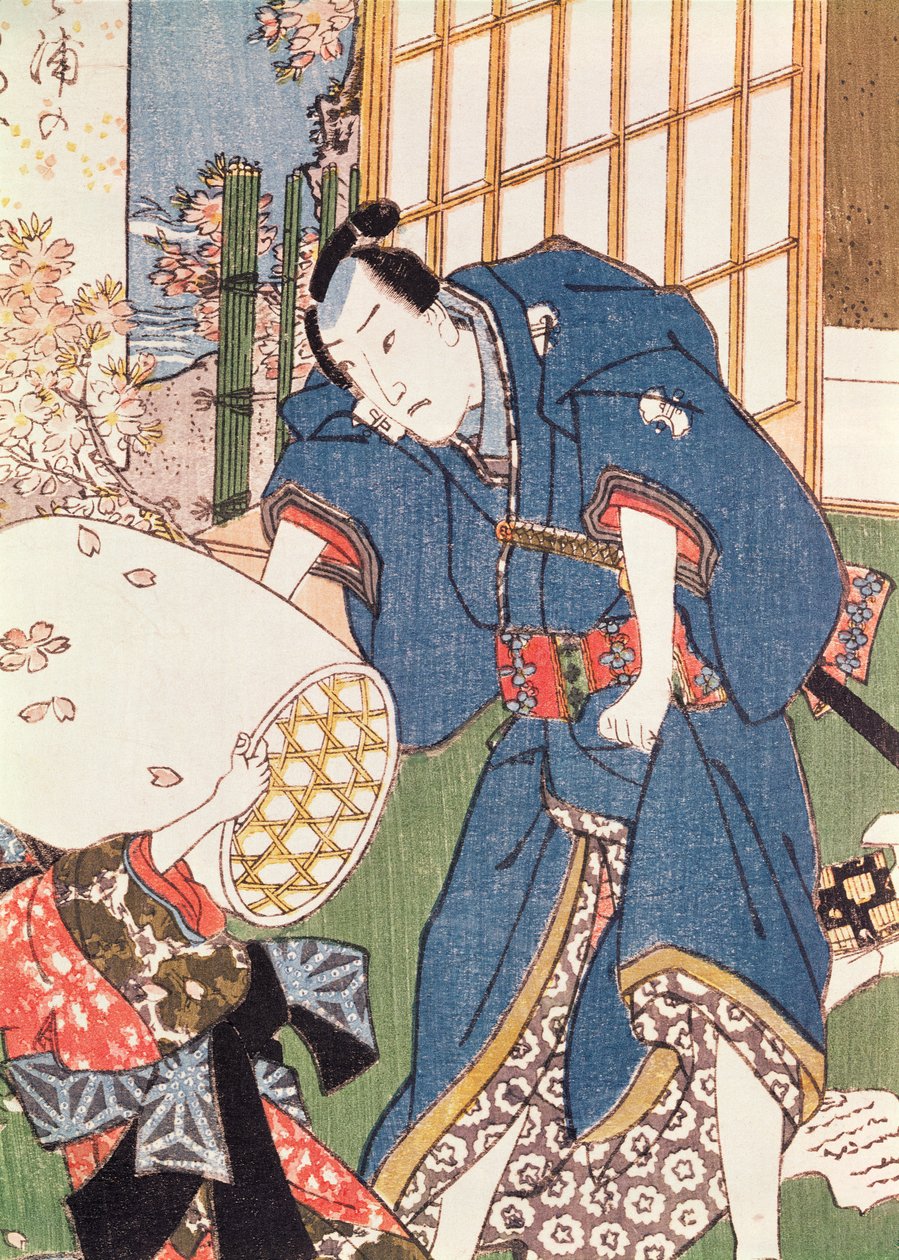 「源氏物語」挿絵（カラー木版） 作： 歌川国貞