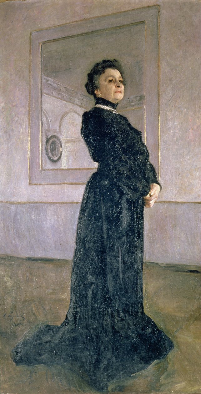 マリア・ニコライエフナ・イェルモローヴァ（1853-1928）の肖像1905 作： バレンティン・アレクサンドロビッチ・セロフ