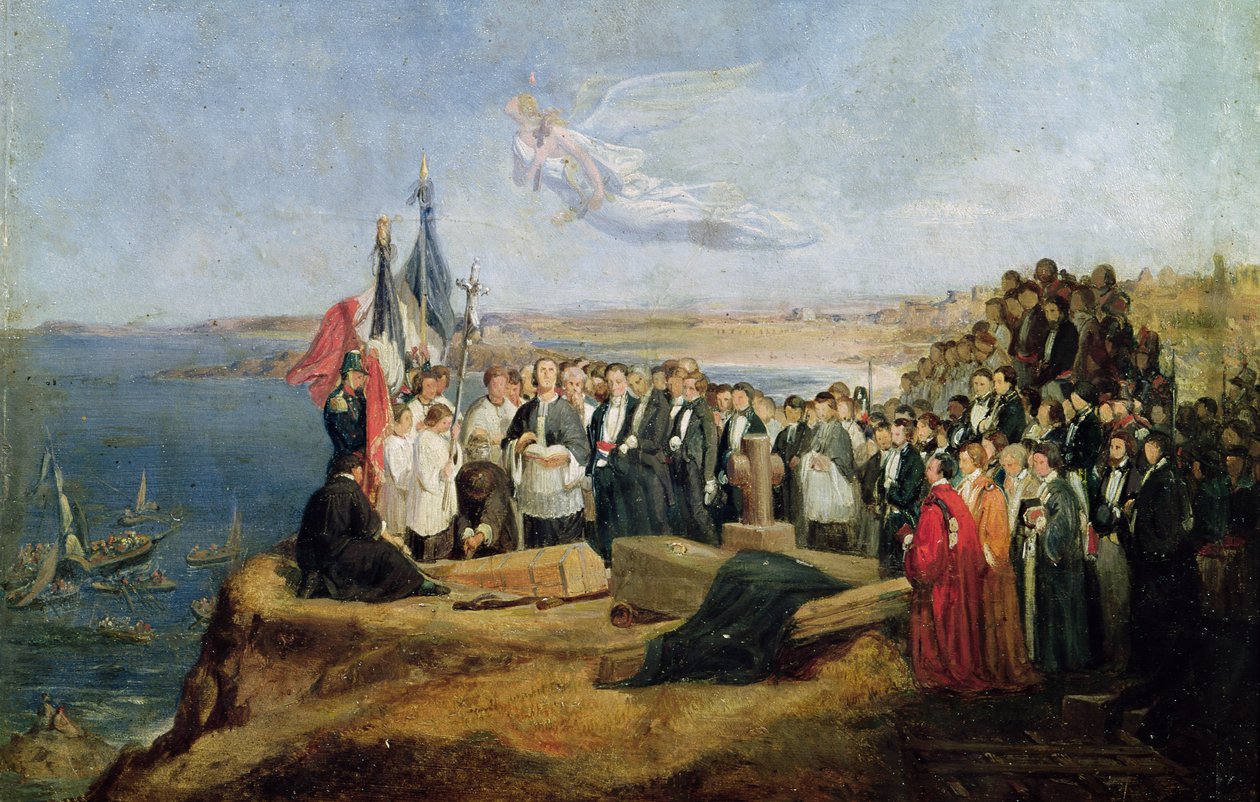 1848年7月19日、グランベでのヴィコントデシャトーブリアン（1768〜1848）の埋葬 作： バレンティンルイドウトロロー