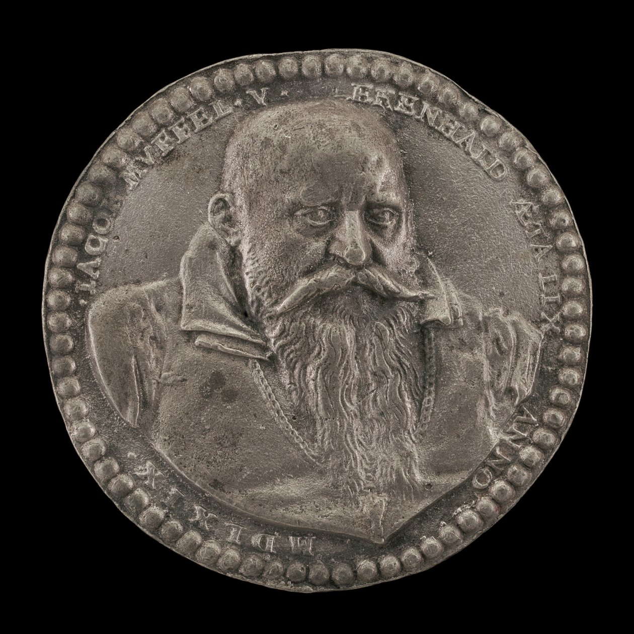 Jakob Muffel、1509-1569年、ニュルンベルクの貴族、1569年。 作： バレンティンの画家