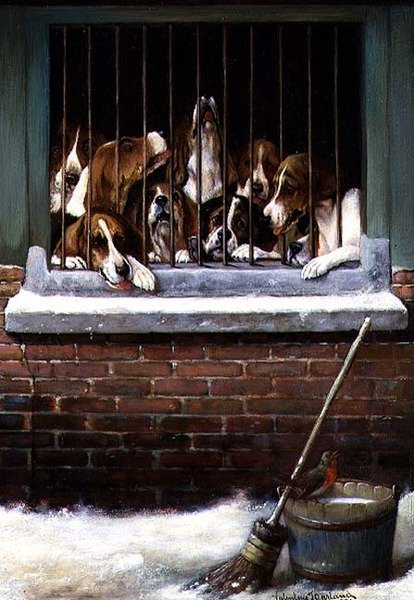 犬小屋の聖歌、1896 作： バレンタイントーマスガーランド