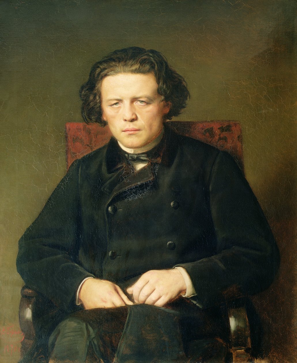 アントン・ルービンスタインの肖像（1829-94）1870 作： Vasili Grigorevich Perov