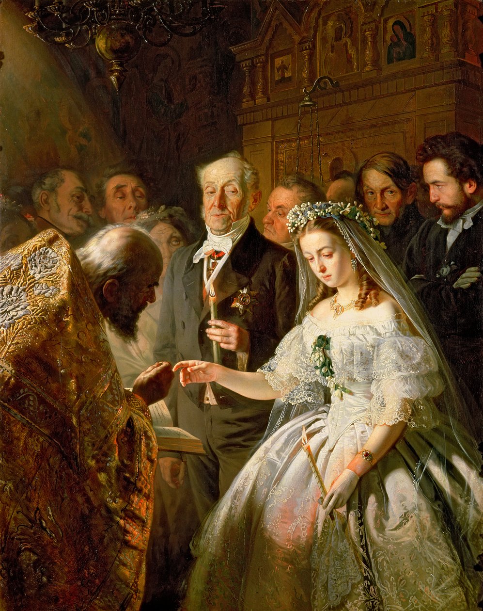 不平等な結婚1862 作： ヴァシリ・ウラジミロヴィッツ・プキレフ