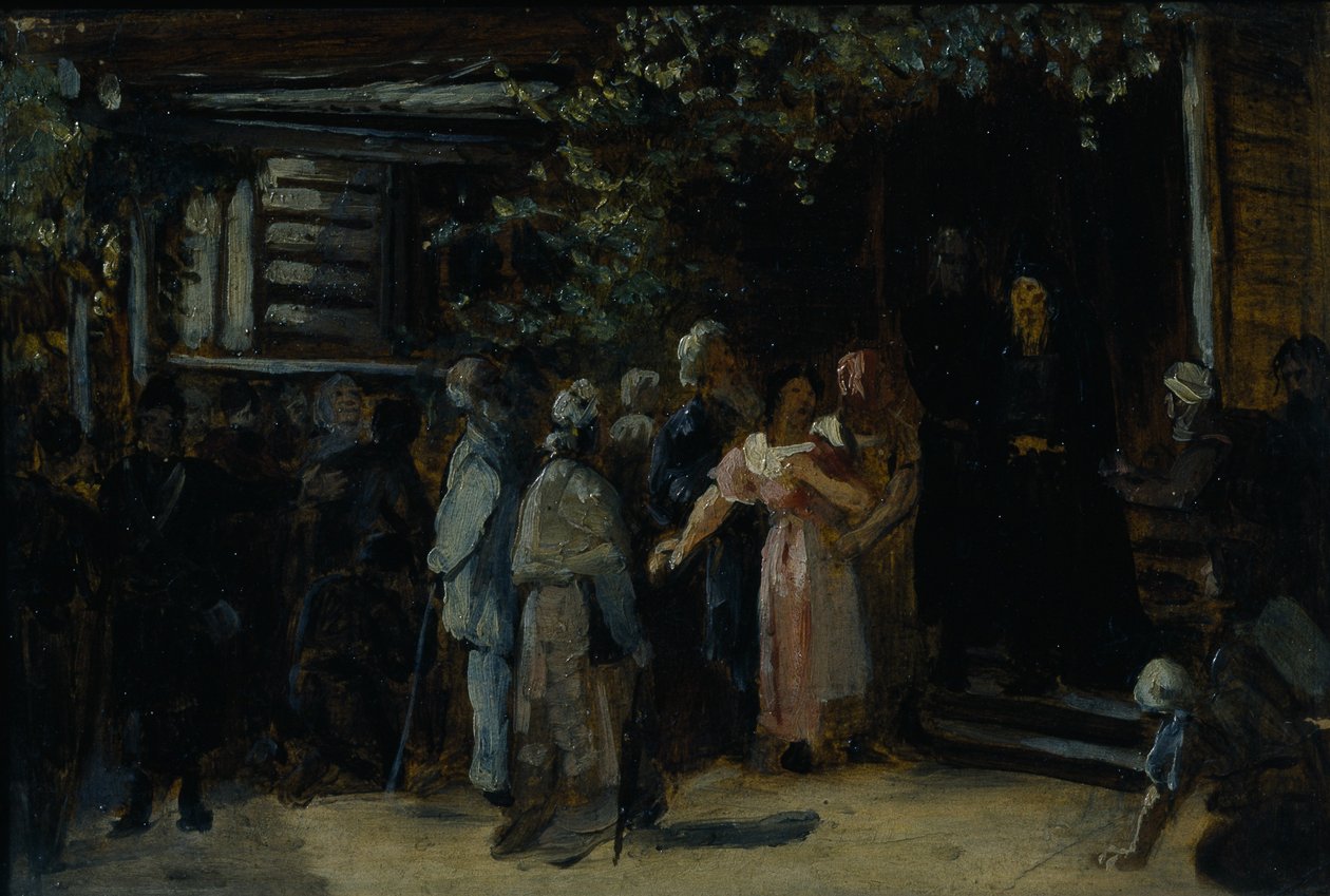 隠者を訪ねて1870年代 作： Vasili Grigorevich Perov
