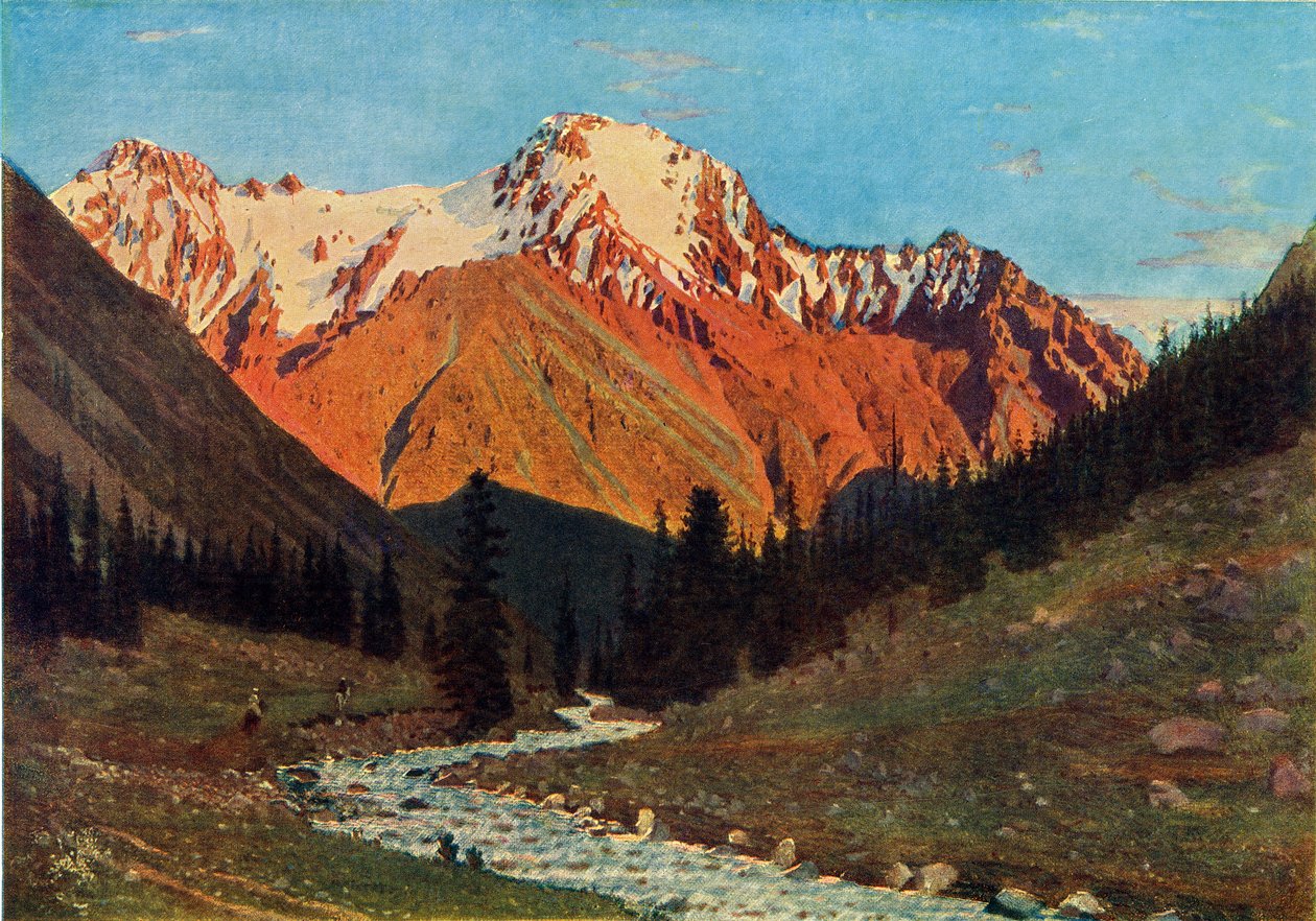 19世紀後半、1965年の山の風景。 作： ヴァシーリー・ヴェレシチャーギン