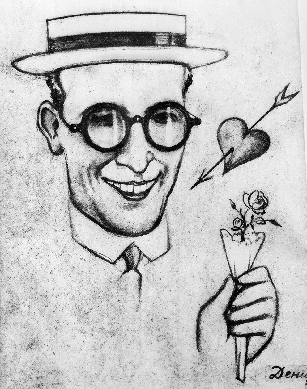 ハロルド・ロイドの風刺画 作： ヴィクトル・デニ